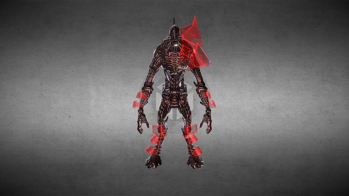 Cyber Alien 3D Model