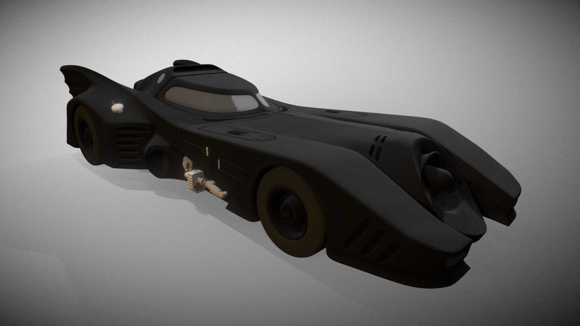 Batmobile - 1989 version - 3D model by Christos Christoforos (@Webscream)  [52bdcfc]