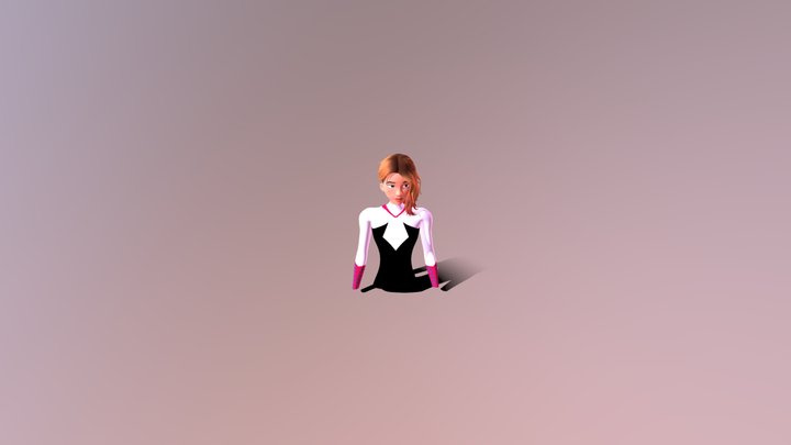 GWEN STACY ART "ACROSS SPIDER VERSE" 3D Model