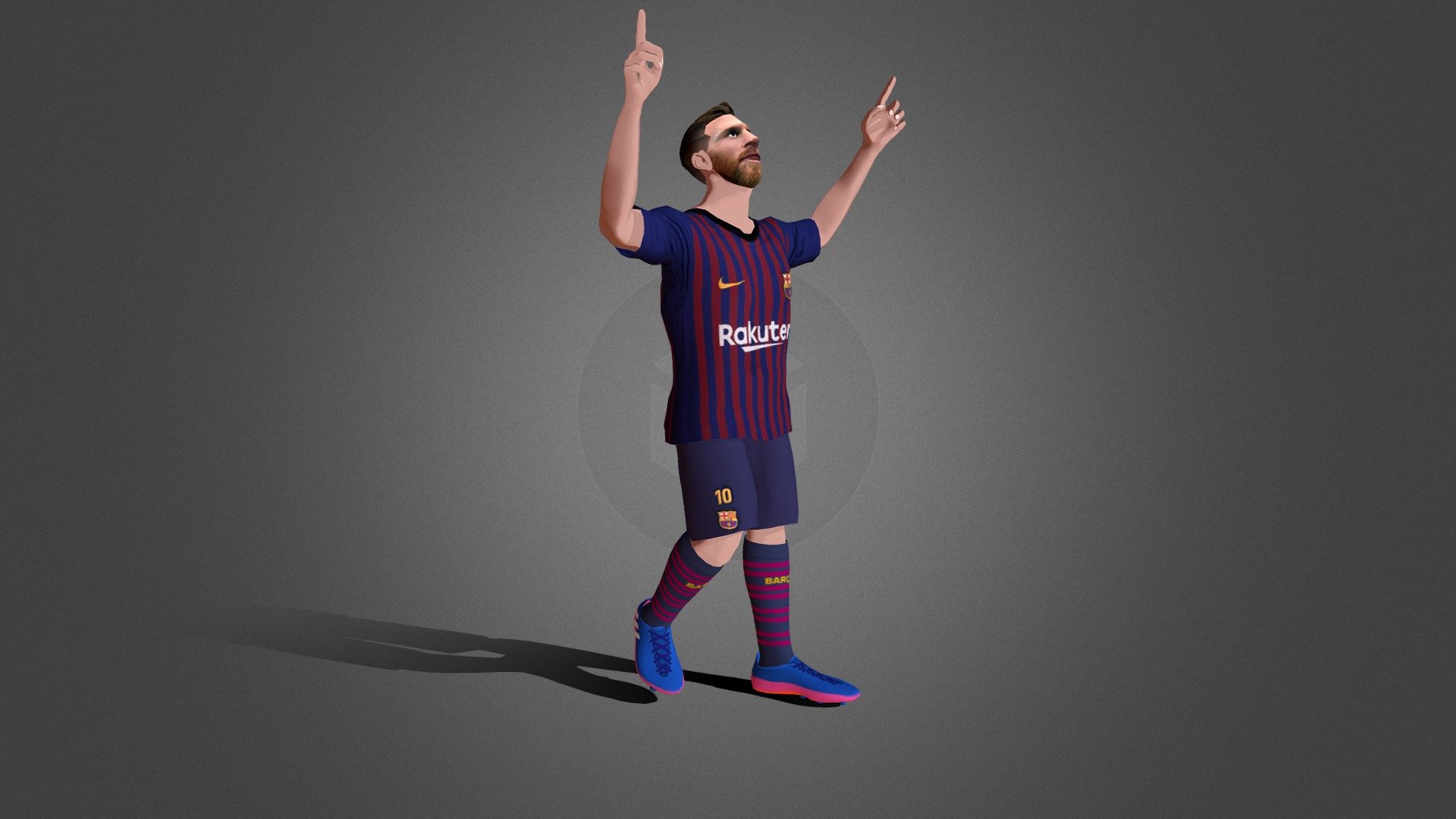 Messi - Buy Royalty Free 3D model by pinotoon (@pinotoon) [52c03a8]