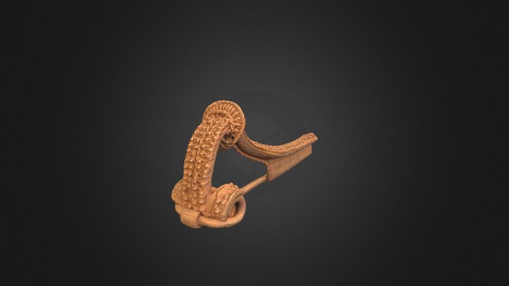Guldfiblen Fra Rosenholmvej - Gold Fibula 3D Model