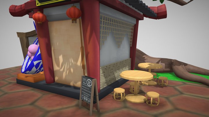 UNDO027_OngKarKeng_ChineseDessertHouse 3D Model
