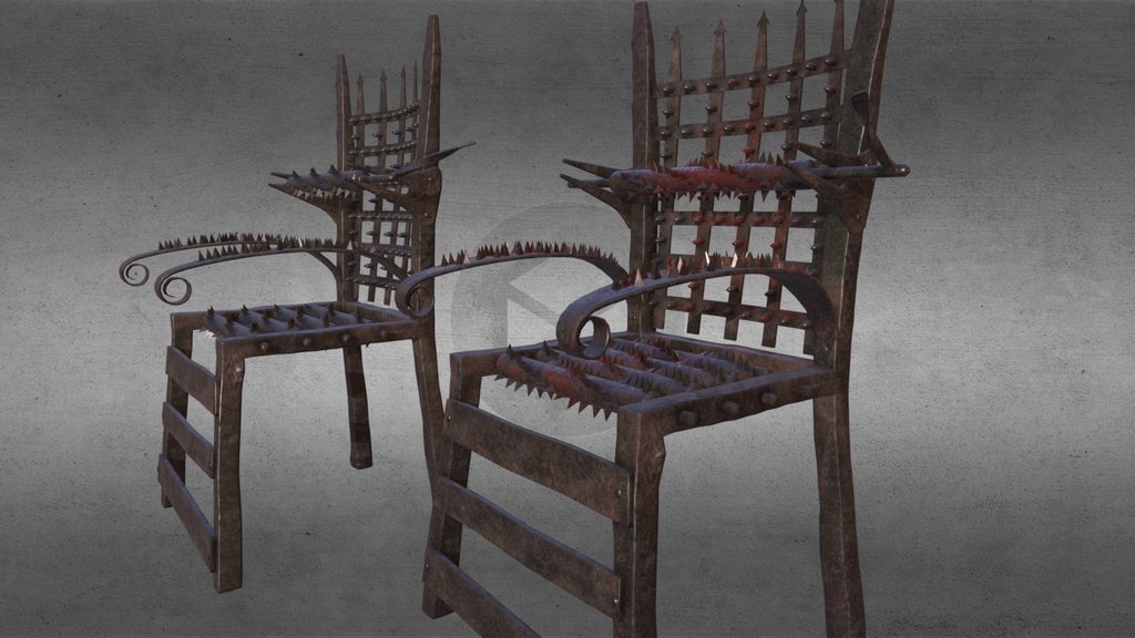 Spiked torture chair 03