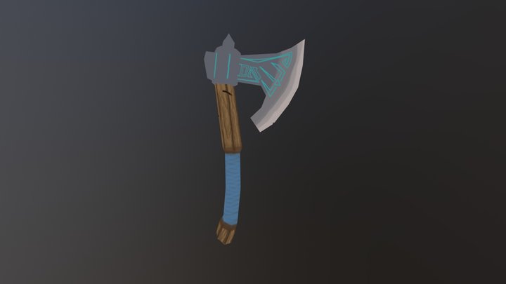 Texture Painting an Ax - Exercise from CGCookie 3D Model
