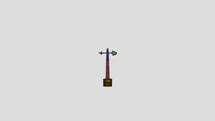 Medieval Knight Polearm Spear – Modello 3D gratuito STL