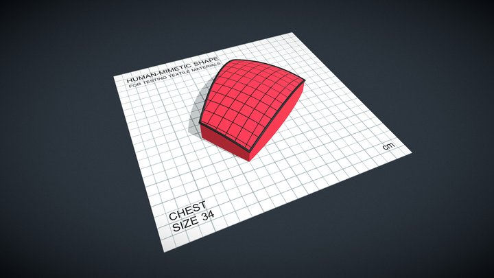 Shape for textile testing  - Chest_34 – Kostenloses 3D-Modell STL
