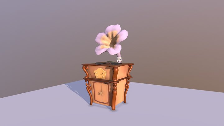 Phonograph 3D Model