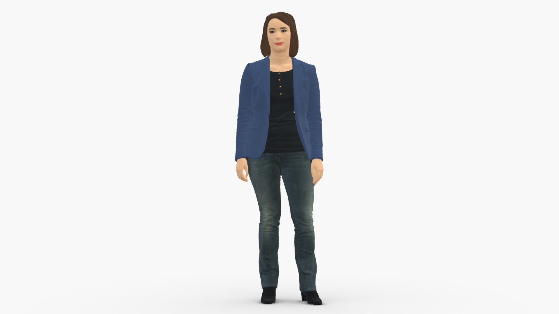 Girl In Blue Jacket 0623 - Buy Royalty Free 3D model by 3DFarm [52c5330 ...