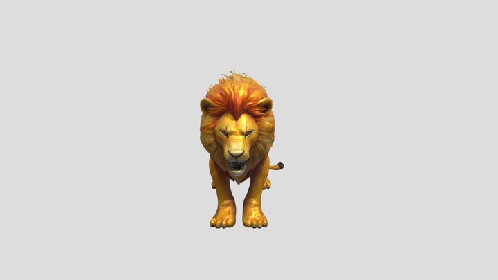 Royal Lion - Realistic 3D Character