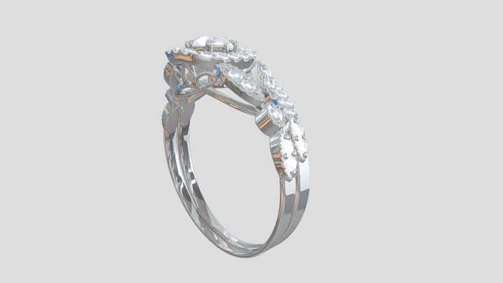 TestProject_v1_DiamondBridatSetOBJ 3D Model