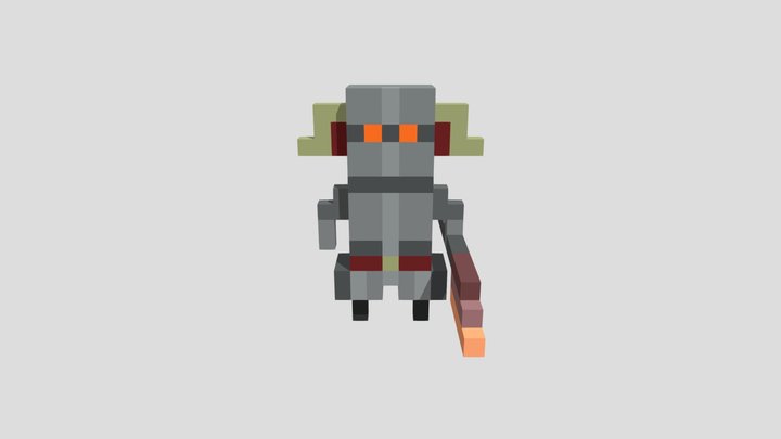 Knight mini (Voxel) 3D Model