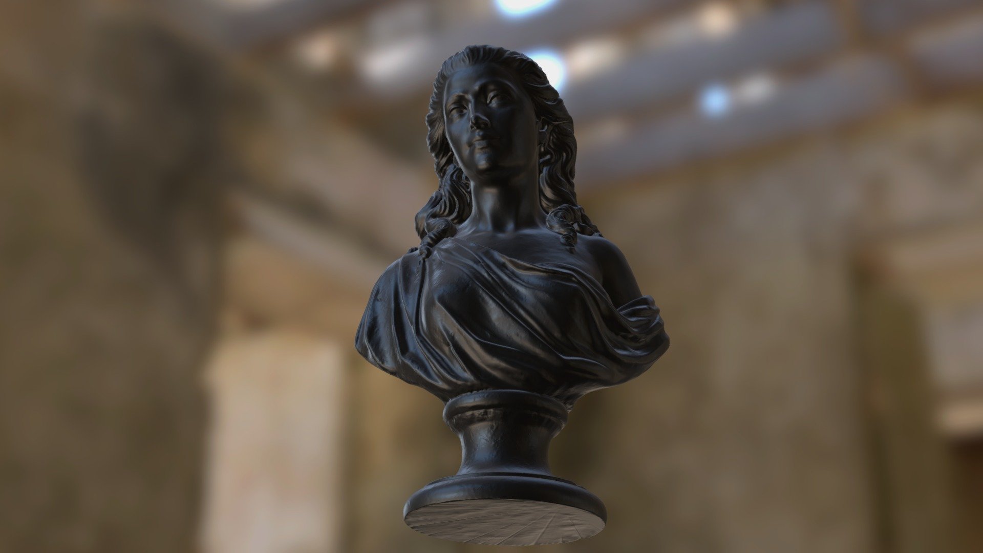 3D scan of museum bust