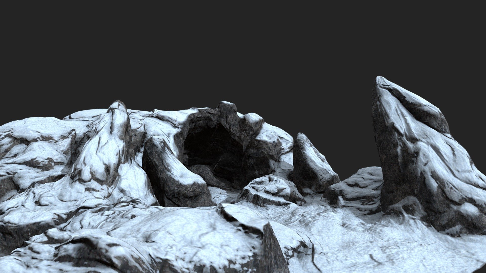 Cave Entrance with Snow - Buy Royalty Free 3D model by Radju [52ca6ca ...