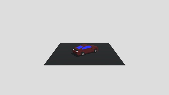 Low poly car 3D Model