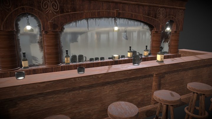 Saloon - Bar 3D Model
