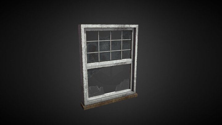 Broken Window 01 3D Model