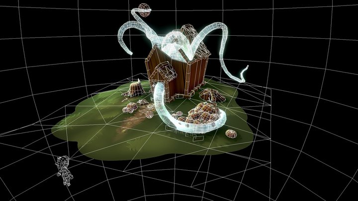 Haunted House 3D Model