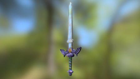 Zelda: Twilight Princess Master Sword 3D Model