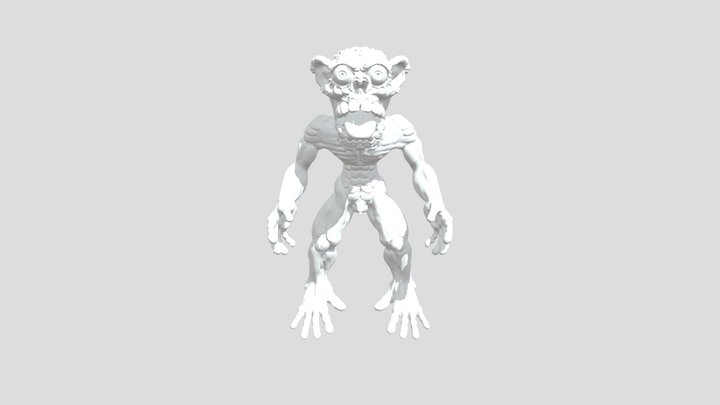 Mad monkey 3D Model