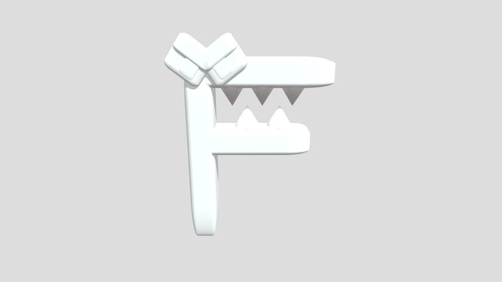 Alphabet Lore  F 3D Model