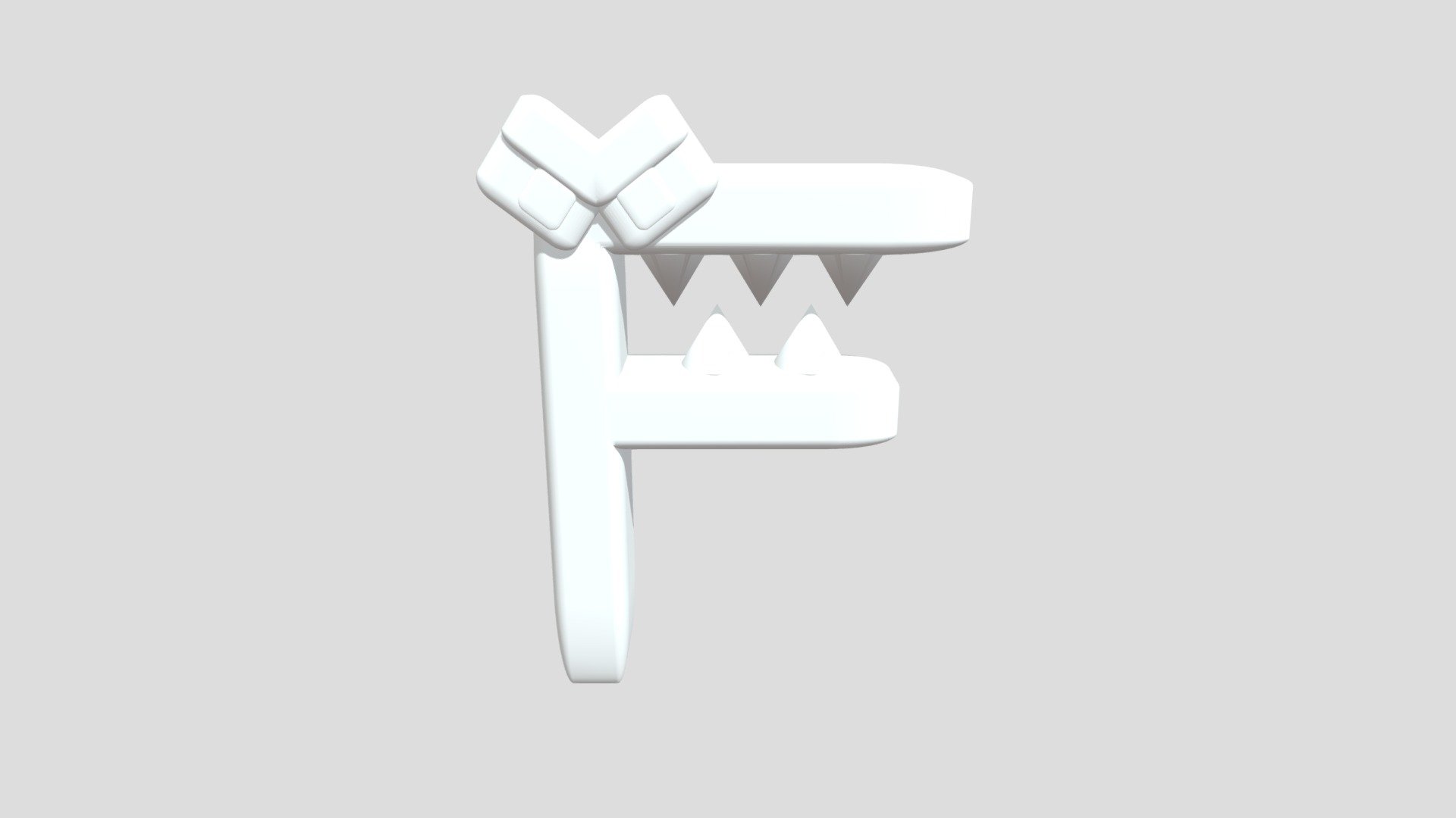 F (Merch Design) Alphabet Lore - Download Free 3D model by