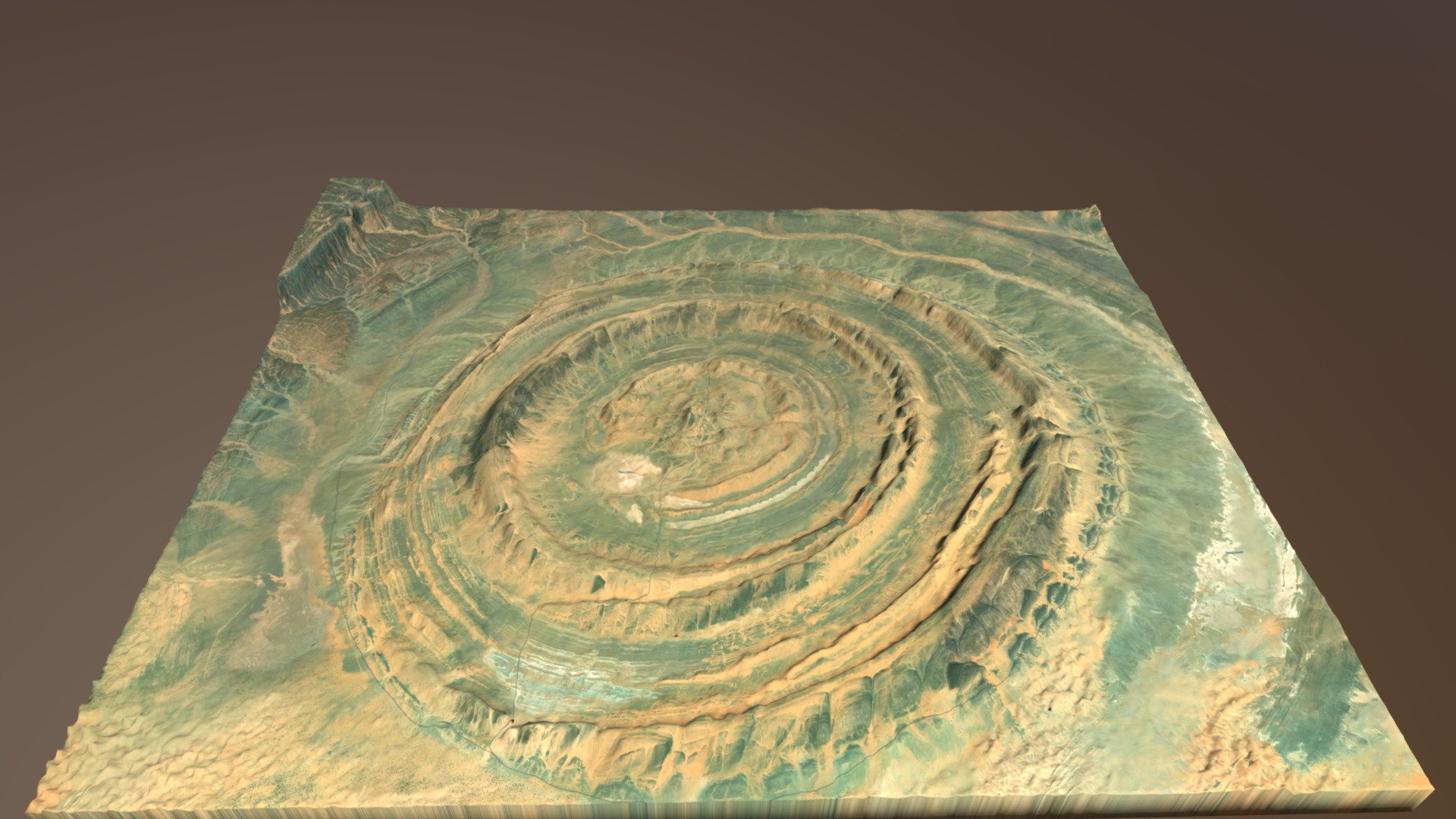 Eye of Sahara desert