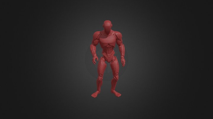 Robot Humanoid  Rigged 3D Model