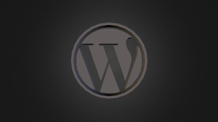 logo wordpress 3D Model