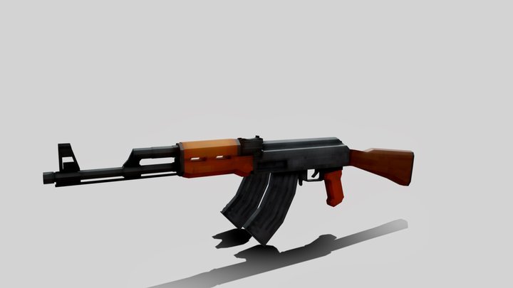 Rifle AK-47 AKM Modelo 3D - TurboSquid 1779622