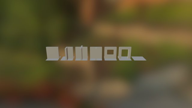 Structure-pieces-untextured 3D Model