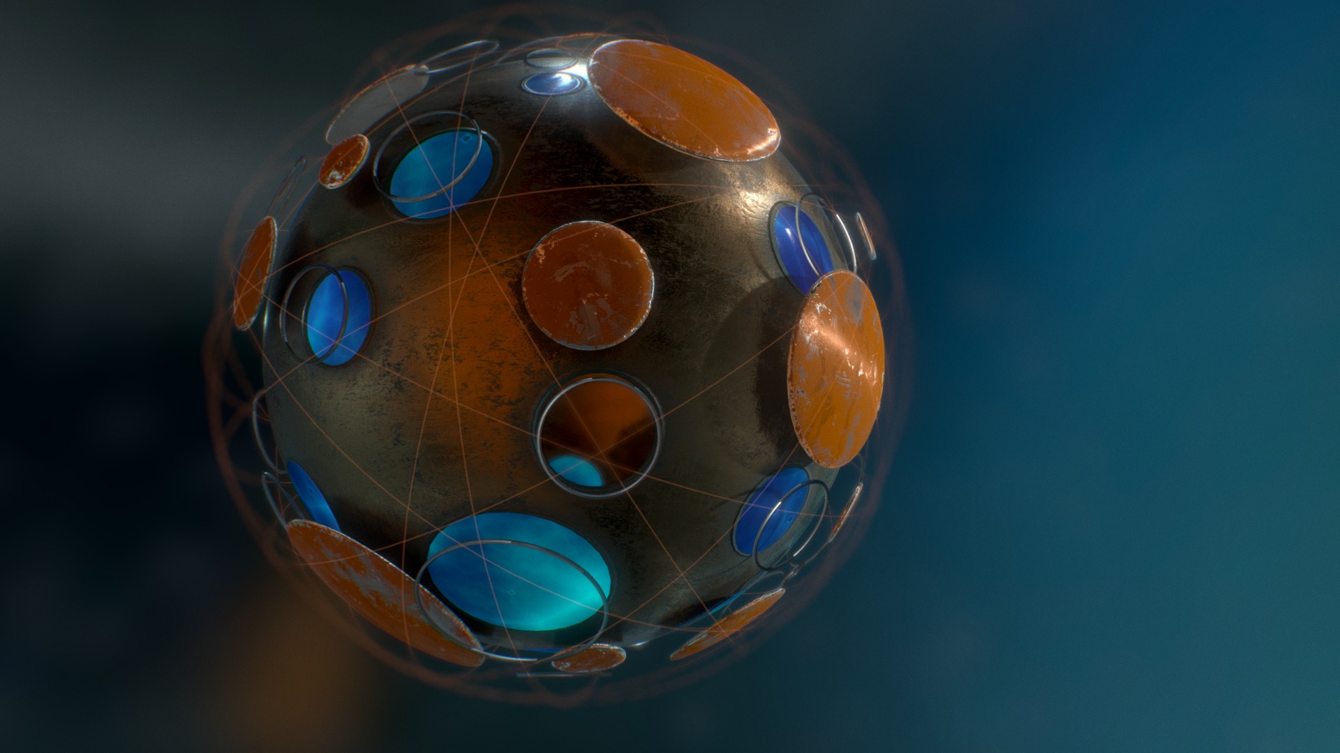 3D model Orb - This is a 3D model of the Orb. The 3D model is about a close-up of a planet.