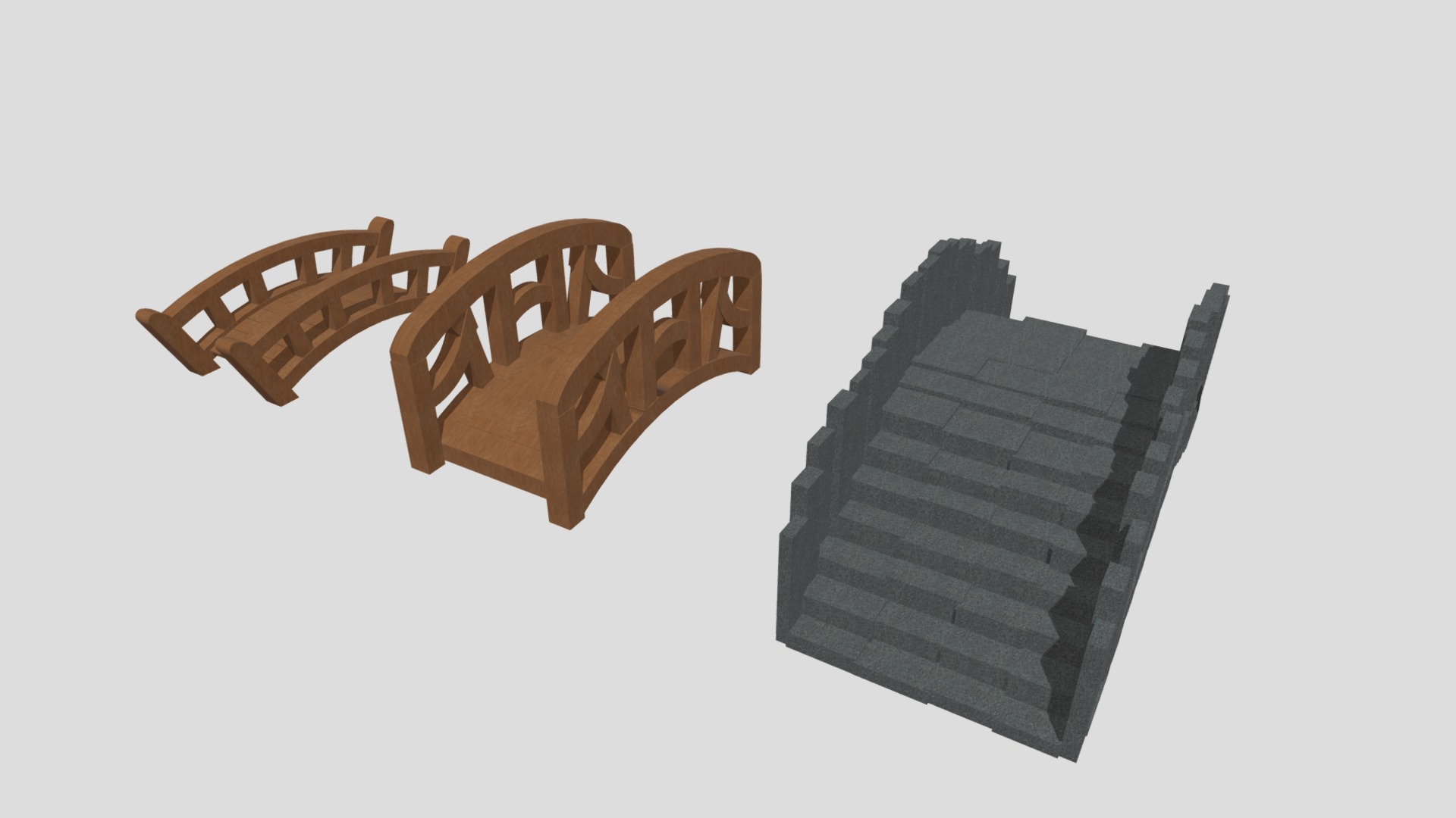 3D model Bridge pack - This is a 3D model of the Bridge pack. The 3D model is about a black and brown pyramid.