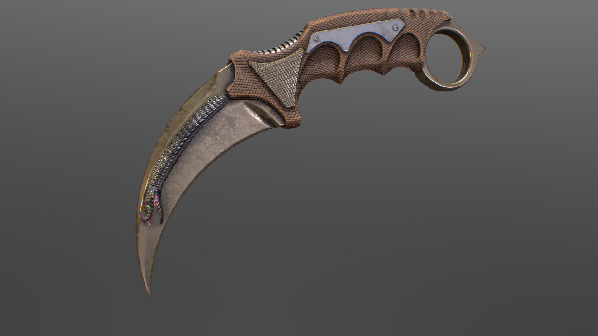 Karambit - Black Mamba - 3d Model By Badtrip (@badtripbg) [52d04ab 