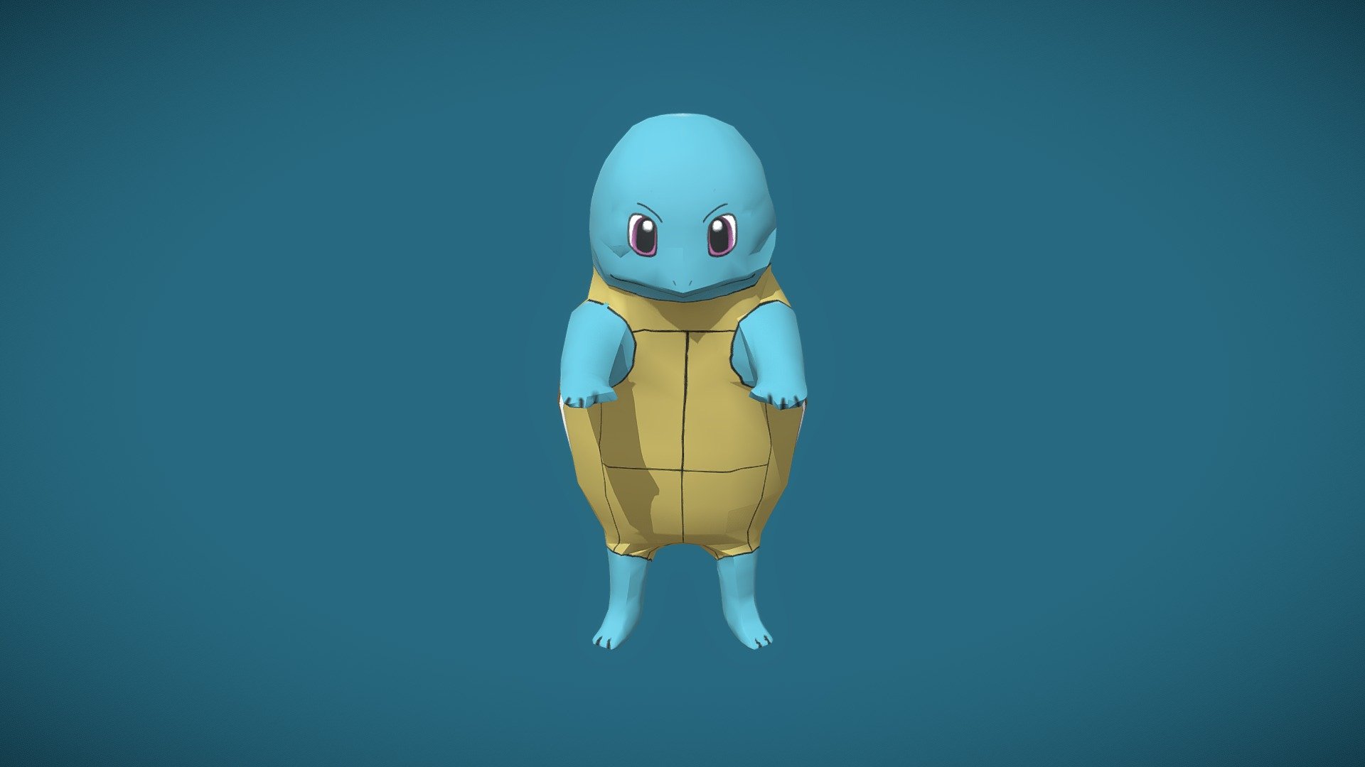 Squirtle - Textured & Uv's - 3D model by Theimer [52d143f] - Sketchfab