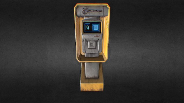 PHONEBOOTH scifi game asset 2016 3D Model
