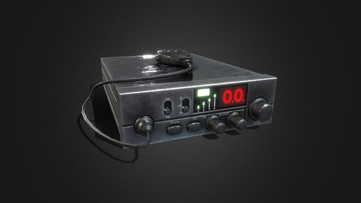 Сar walkie-talkie | Автомобильная рация 3D Model