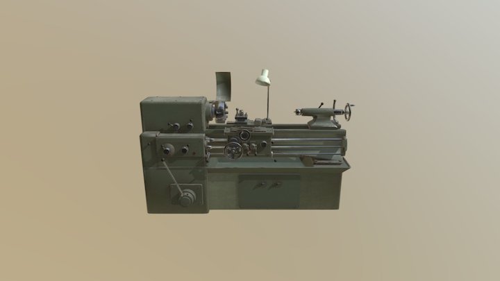 1950's Lathe 3D Model