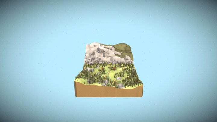 Outdoors Environment - Lumberjack Hut 3D Model