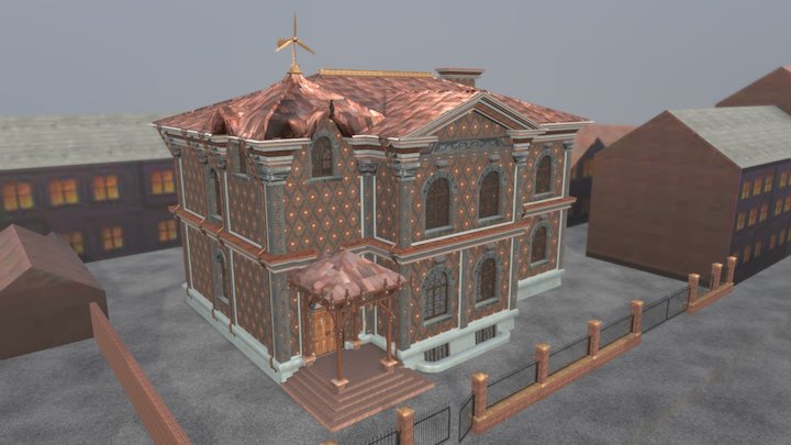 Brick_House_Old 3D Model
