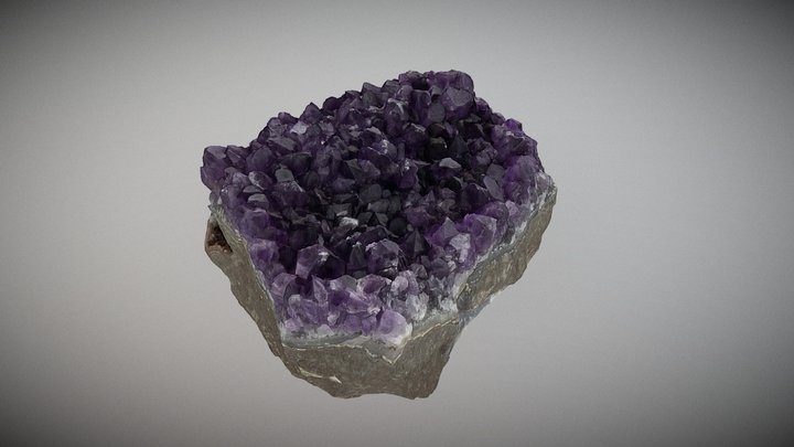 Amethyst Cluster Scan 3D Model