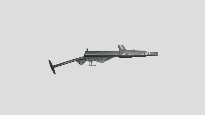 Sten Gun (Low Poly) – Gratis 3D-model STL