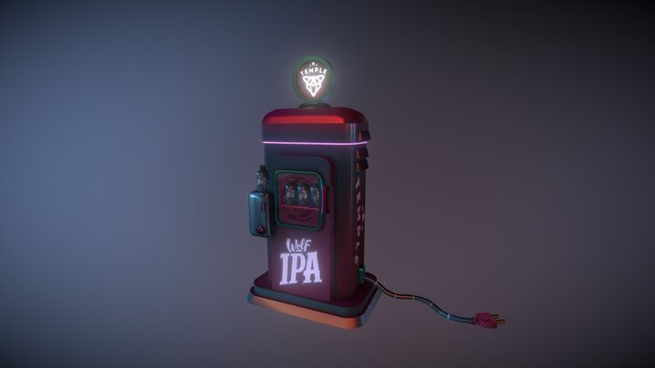 Temple Wolf Ipa Vending Machine 3D Model