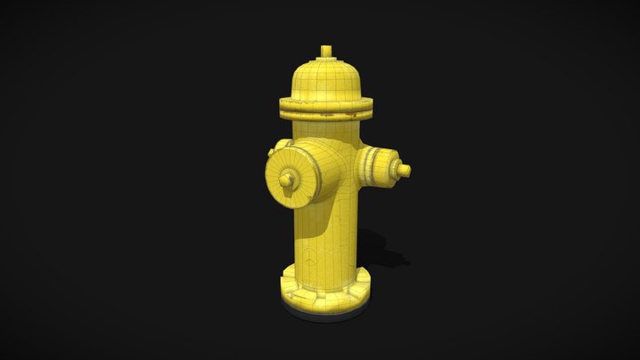 Realtime Fire Hydrant 3D Model