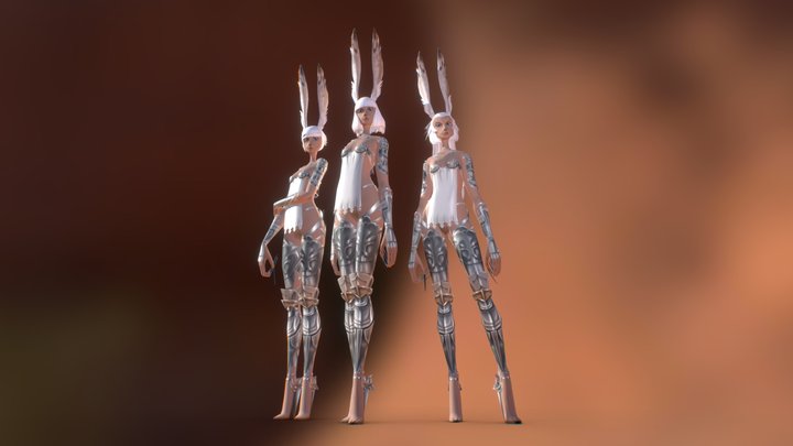 Female Dwellers - Eruyt Village - Bunny Warriors 3D Model
