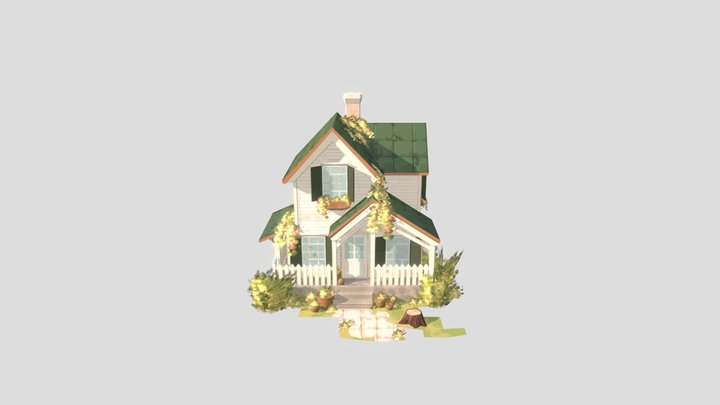 Painted House 3D Model