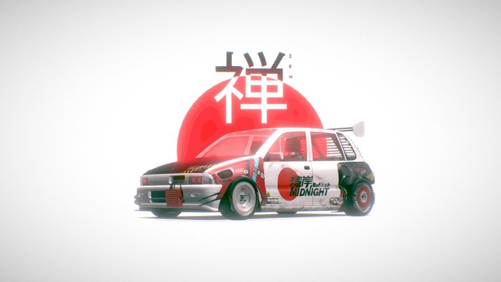 Maruti Suzuki Zen x Outlaw Project 3D Model