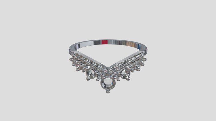 ADRG010 goldring wedding engagement luxury – Free 3D Model STL