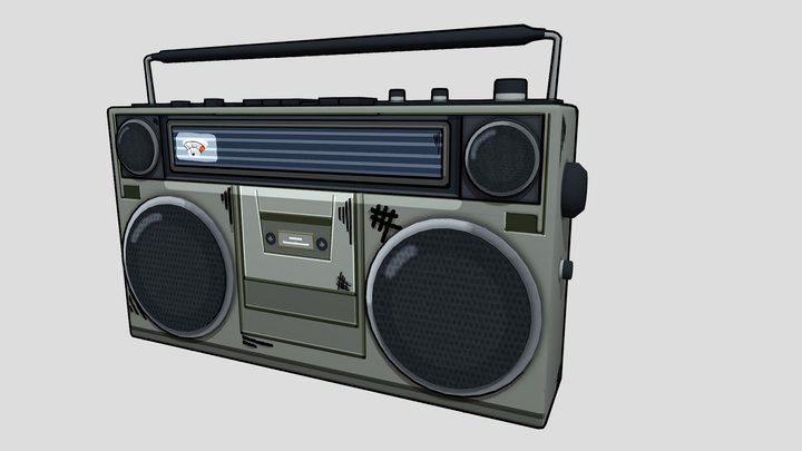 Retro Radio | BoomBox 3D Model