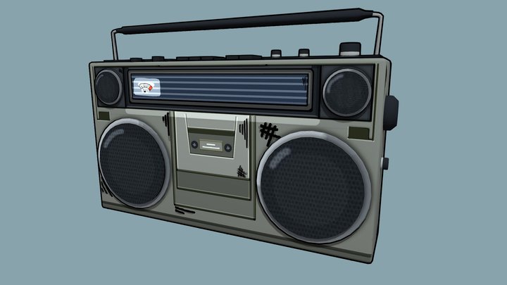 Retro Radio | BoomBox – Gratis 3D-model STL