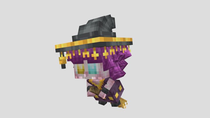 Witch Lulu pet Minecraft 3D Model